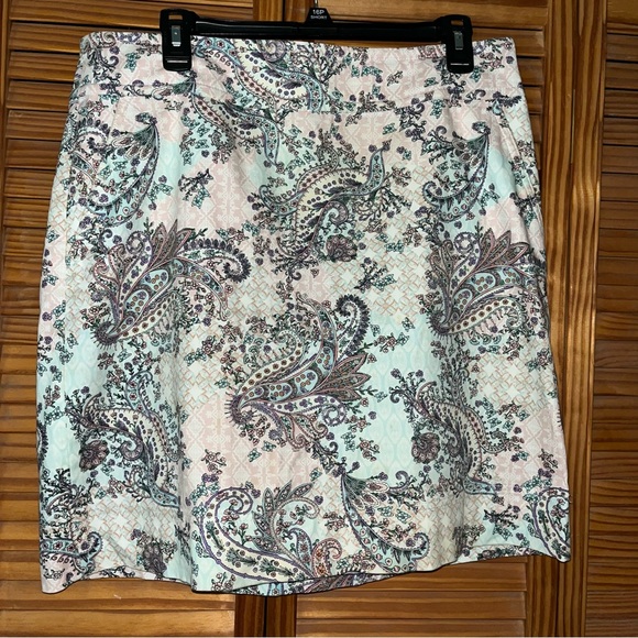 Talbots Dresses & Skirts - Talbots Multi Colored Paisley Skirt With Pockets‎ Size 12